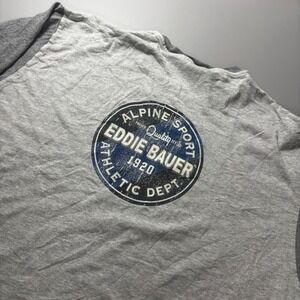 Eddie Bauer Athletics Long Sleeve T‎ Shirt Gray Mens Extra Large XL